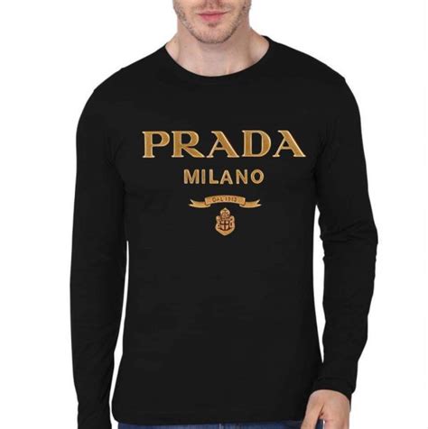 t shirt prada milano uomo|prada black shirt long sleeve.